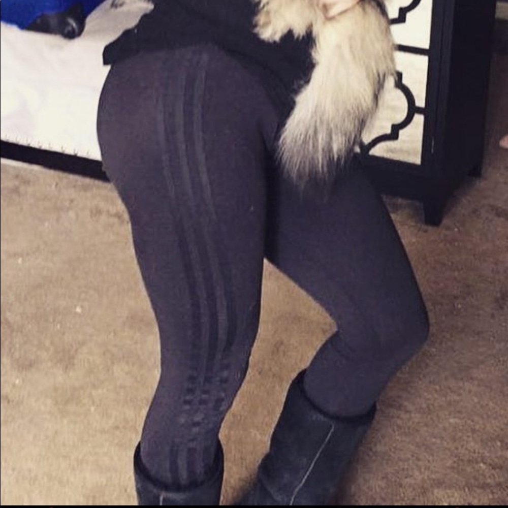 Black on black adidas leggings